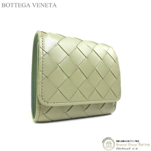 ボッテガ ヴェネタ （BOTTEGA VENETA） イントレ オリガミ コインパース付き三つ折りウォレット 財布 776033 トラバーチン（新品）