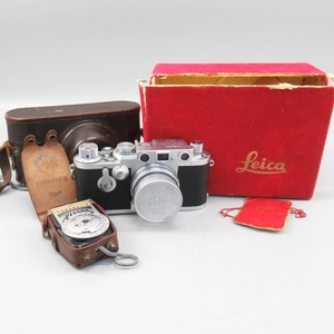 1円〜 Leica IIIf レッドダイヤル / Summicron 5cm F2 バルナックライカ レンジファインダー ※空シャッター確認済み 144-3270301【O商品】