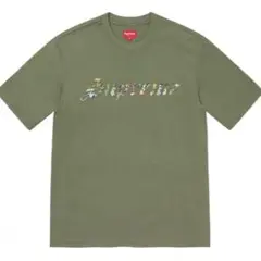 supreme ティシャツ　21ss フローラルアップリケティシャツ