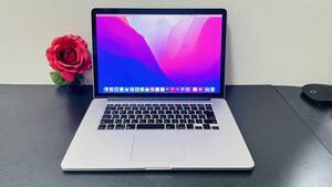 MacBook Pro 2015 Retina (A11398)[Core i7(4870HQ)2.5Ghz/RAM:16GB/SSD:512GB/15.4インチ]Catalina インストール済 動作品