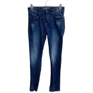 UH DENIM デニムパンツ W34 スキニー インディゴ 古着卸 アメリカ仕入 2305-2054