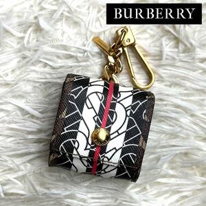 ≫未使用級≪ / BURBERRY バーバリー TBモノグラムAirPodsケース ブラウン