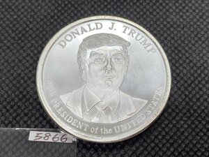 31.1グラム (新品) アメリカ「ドナルド・J・トランプ大統領」純銀 1オンス メダル