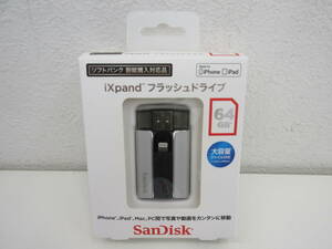 SanDisk　iXpand　Flash Drive　フラッシュドライブ　64GB　SDIX-064G-2JS4E　箱付