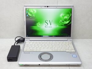 ☆1円☆第8世代☆CF-SV7HD4VS☆Core i5 1.60GHz/8GB/SSD256GB/累積8950/高解像度/Sマルチ/無線/Bluetooth/カメラ/Office/Win11 DtoD領域☆