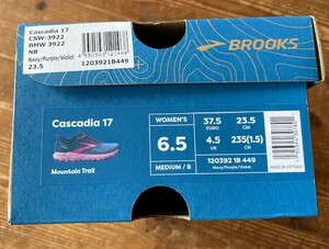 ブルックス　BROOKS Cascadia 17　WOMENS　23.5cm　US6.5 トレイルランニング　ハイク　登山　