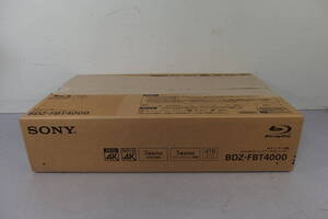 ◆未使用 SONY(ソニー) 4K/ハイレゾ/トリプルチューナー ブルーレイディスクレコーダー BDZ-FBT4000 4TB/3番組同時録画/HDD/BD/DVD/CD/USB