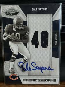 GALE SAYERS PANINI 2010 Certified 直筆サイン カード25/25 