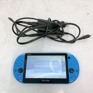 12SA070 【動作品】SONY ソニー PS Vita PCH 2000 ゲーム機 ブルー 中古 動作品