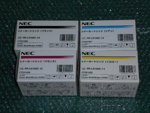 NEC純正品 PR-L9100C-11 PR-L9100C-12 PR-L9100C-13 PR-L9100C-14 4色セット 60サイズ発送/箱破れなど有