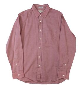 未使用 INDIVIDUALIZED SHIRTS インディビジュアライズドシャツ 長袖シャツ コットン Bowery Uniform メンズ 16-33 送料250円