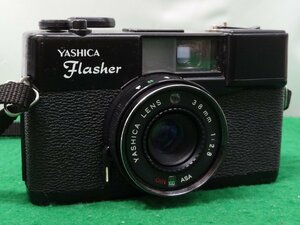 レ■/Zこ3191　ヤシカ YASHICA Flasher フィルムカメラ / 中古 動作未確認 ジャンク