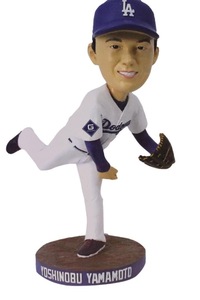 山本由伸 選手　ボブルヘッド　DODGERS ドジャース 2024年6月13日 配布　首振り人形　bobblehead フィギュア　　希少　新品未使用