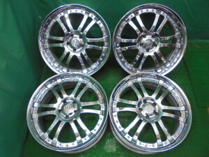 a10◆WORK BRANEW アルミホイール 21×9J◆ワーク ブランニュー [ジャンク品] 21×9JJ +20 / 21×9JJ +25 5H PCD120 中古アルミ4本セット