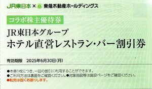 ▽.ホテルメトロポリタン/東京ステーションホテル JR東日本グループホテル直営レストラン・バー 10％割引券 1-10枚 2025/6/30期限