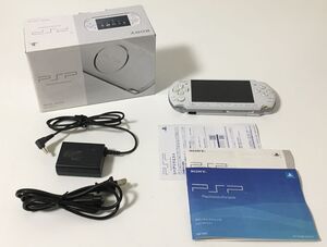 ★通電、起動確認済、現状品★SONY ソニー PlayStation Portable PSP PSP-3000 PW パールホワイト 本体