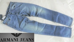 ★新品! ARMANI JEANS リッチでお洒落!存在感抜群☆3Y6J06 ちょいワル大人の今ドキ!!格上げ☆潮感漂う♪秀逸ウォッシュ加工デニム＜31＞