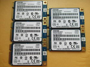 ♪♪ 【即決】TOSHIBA SSD 128GB MSATA THNSNF128GMCS 5枚セット♪♪②