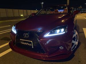 valkyrie style レクサス ISC is250c is350c 専用　ウィンドディフレクター　LEXUS文字　　lexus is-c 　LED無