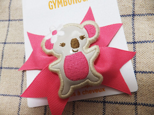 送料込*新品*ジンボリー☆コアラ×リボンヘアクリップ☆ピンク*GYMBOREE