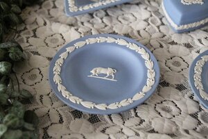 ■店頭価格　￥５５００■wedgwood　ウェッジウッド ジャスパーウェア プレート５７　ブルー■英国