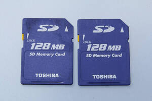 128MB SDカード　TOSHIBA ●2枚セット●