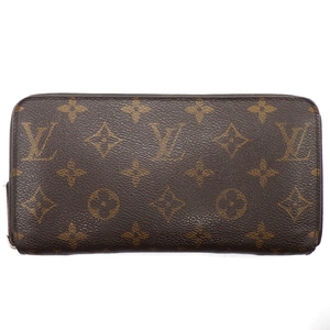 C25-32 LOUIS VUITTON ルイ・ヴィトン M60017 ジッピーウォレット ラウンドファスナー長財布 モノグラム PVC×レザー ブラウン系 中古品