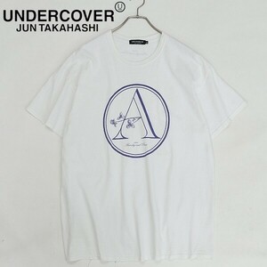 ◆UNDERCOVER アンダーカバー Anarchy and Pease アナーキー コットン 半袖 Tシャツ カットソー 白 ホワイト XL