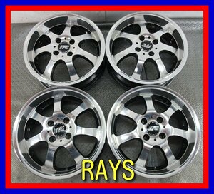 ■中古ホイール■ RAYS ITC-SPORT 15インチ 5.5J +45 4H 100 AW フィット アルミホイール 早い者勝ち 激安 送料無料 D954