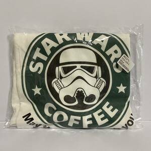 ★新品未開封　スターウォーズ・スターバックスコラボTシャツ　M ホワイト　ストームトゥルーパー　パロディ 半袖 男女兼用