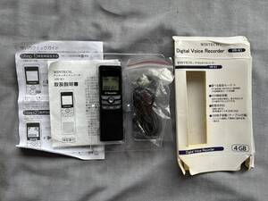 WINTECH　Digital Voice Recorder　デジタルボイスレコーダー　VR-K1　説明書付