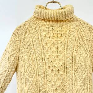 希少《 Ladys / LockGarman》70s 80s 美品【 Galway Bay Products ロックジャーマン ビンテージ タートル アランセーター aran islands 】