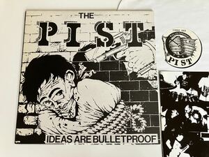 【95年オリジナル盤】THE PIST / IDEAS ARE BULLETPROOF LP ELEVATOR MUSIC US EL-4 USハードコア,PUNK,ライナーあり,