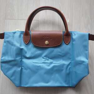 新品★ロンシャン★Longchamp★プリアージュ★お買い物に最適な大きさ★35×21×14㎝★おちついたブルー★小さめ