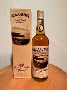 ハイランドパーク 8年 クリームラベル 43.0% オフィシャル オールドボトル highland park old bottle