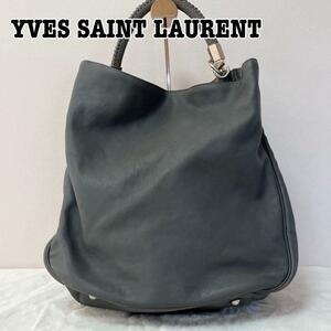 YVES SAINT LAURENT イヴ サンローラン ローディ レザー トートバッグ ワンショルダー 肩かけ 大容量