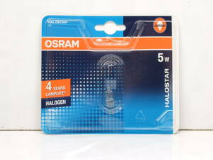 OSRAM G4 12V 5W ハロゲン ランプ バルブ 電球 未使用