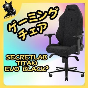 Secretlab シークレットラボ TITAN Evo Black ゲーミングチェア Sサイズ 黒