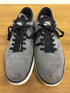 Nike SB Check スウェード グレー ２８．５ USED チェック スケート