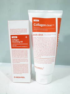 ◆MEDIPEEL メディピール コラーゲンクリア2.0（300ｍｌ）コラーゲンクレンジングオイル（200ｍｌ）残量多