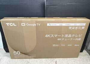 01w5135 未開封品 TCL 4K スマート液晶テレビ 4Kチューナー内蔵 50P745 50型 Google TV 搭載 直接受け渡しのみ 中古品