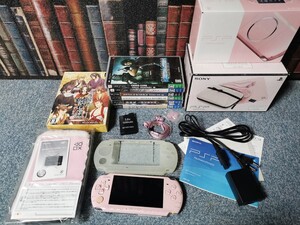 【完動品/限定版/箱,説明書,付属品あり/一部未使用】FF他ソフト7本付き PlayStation Portable バリューパック for Girls PSPJ－30019