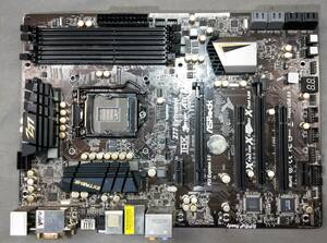 【中古パーツ】BIOS確認のみ、 ASROCK Z77 Extreme4 マザーボード ＩＯパネル LGA1155 ■MB5205