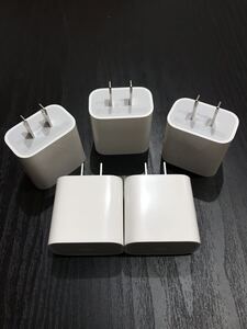 5個 iPhone 電源アダプター 急速充電器 急速20W電源セット USB-C Type-C アイフォン ライトニングケーブル Lightning ACアダプタ 電源