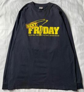 希少 00s USA製 ICE CUBE アイスキューブ Next Fridayネクストフライデー Murinaボディ 劇中歌クレジット 両面プリント 長袖Tシャツ 2XL