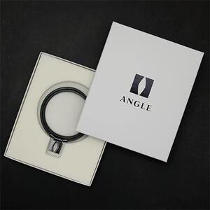 【限定1個】★未使用★ANGLE（アングル）e.モデル01ネックレス（AE01N)★ブラック★Ｌサイズ50㎝★正規品★専用箱入り★