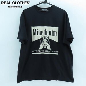 ☆【未使用】HYSTERIC GLAMOUR × MINEDENIM/ヒステリックグラマー×マインデニム プリントTシャツ MND-HYS005-99/XL /UPK