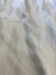 特価！美品：ホワイト：幾何柄遮光カーテン巾95㎝ｘ丈181㎝ｘ2枚セット：シンプル