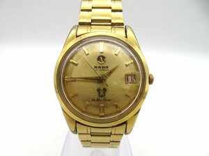 1円◆稼働◆ ラドー ゴールデン ホース ゴールド 自動巻き ユニセックス 腕時計 O810