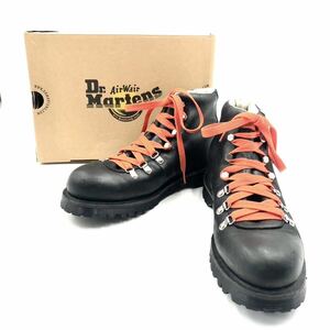 ■極美品■希少■Dr.Marten ドクターマーチン　トレッキングブーツ　ショートブーツ　UK7(26cm) レザー　ブラック　AW004 箱付き　メンズ